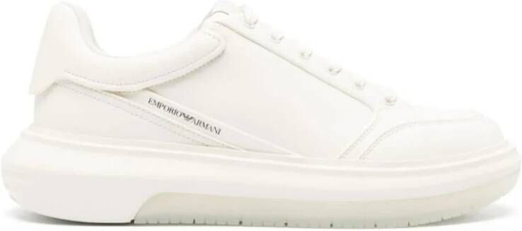 Emporio Ar i Off White Sneakers Vetersluiting White