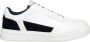 Emporio Armani Multikleur Leren Sneakers voor Mannen White Heren - Thumbnail 1