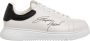 Emporio Armani Leren Sneakers met Geribbelde Rubberen Zool White Heren - Thumbnail 5