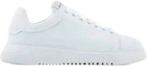 Emporio Armani Off White Sneakers Vetersluiting White Heren