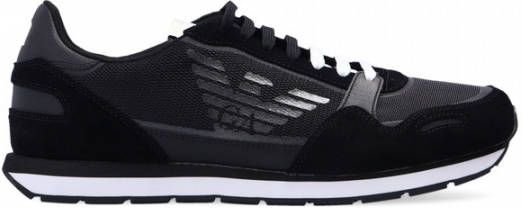 Emporio Armani Hoge kwaliteit heren sneakers voor stijlvol comfort Black Heren