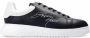 Emporio Armani Zwarte Leren Sneakers X4X264Xm Black Heren - Thumbnail 1