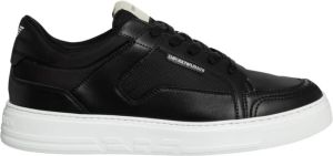 Emporio Armani Sneaker met kalfsleren details
