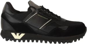 Emporio Armani X4X616 sneaker met suède details