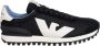 Giorgio Armani Blauwe Casual Textiel Sneakers met Rubberen Zool Blue Heren - Thumbnail 1