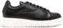 Emporio Armani Zwarte leren sneakers met stevige zool Black Heren - Thumbnail 1