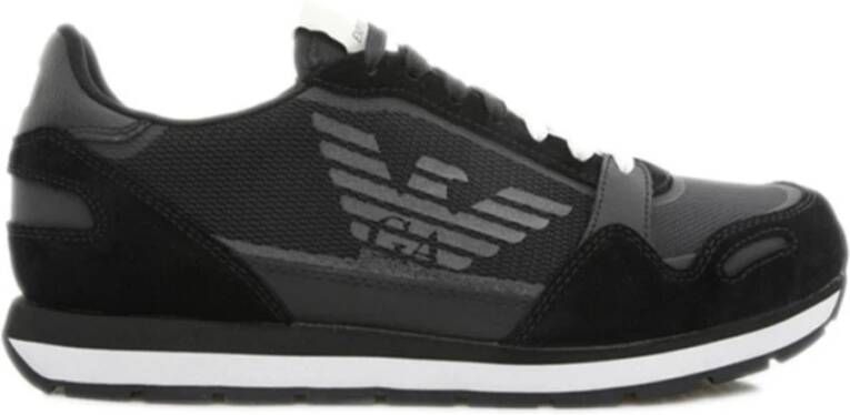 Emporio Armani Hoge kwaliteit heren sneakers voor stijlvol comfort Black Heren