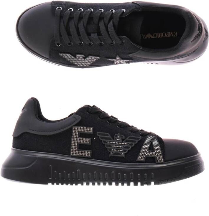 Emporio Armani Hoogwaardige sneakers voor heren Black Heren