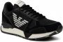 Emporio Armani Hoogwaardige herensneakers voor stijlvol comfort Black Heren - Thumbnail 1