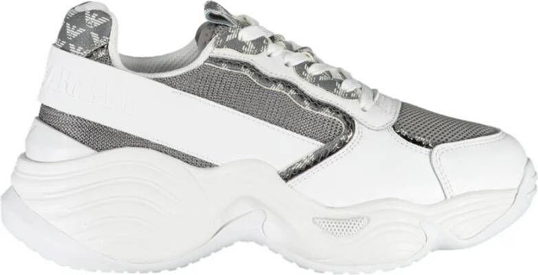 Emporio Armani Sportieve witte sneakers met logoprint