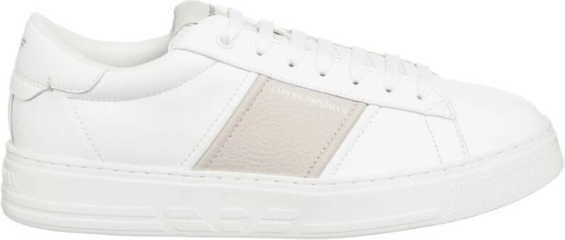Emporio Armani Stijlvolle Comfort Sneakers White Heren