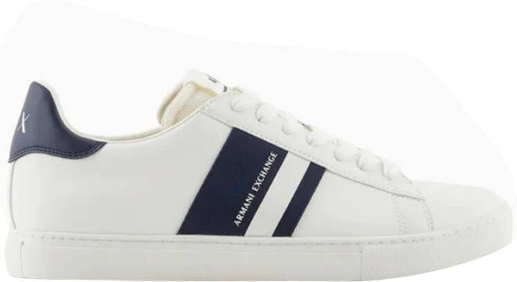 Armani Exchange Blauwe Veterschoenen met Rubberen Zool White Heren - Foto 5
