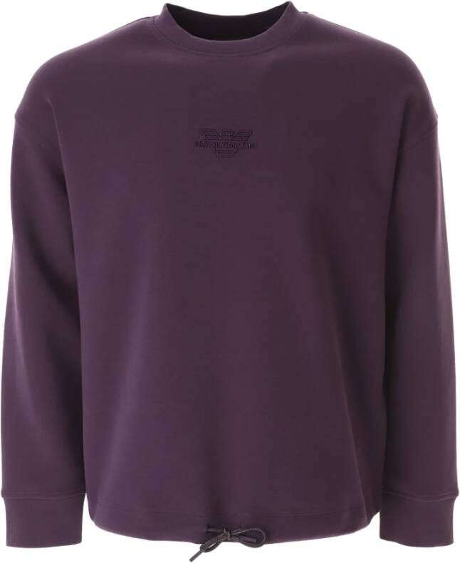 Emporio Ar i Sweatshirt met Adelaar Logo en Belettering
