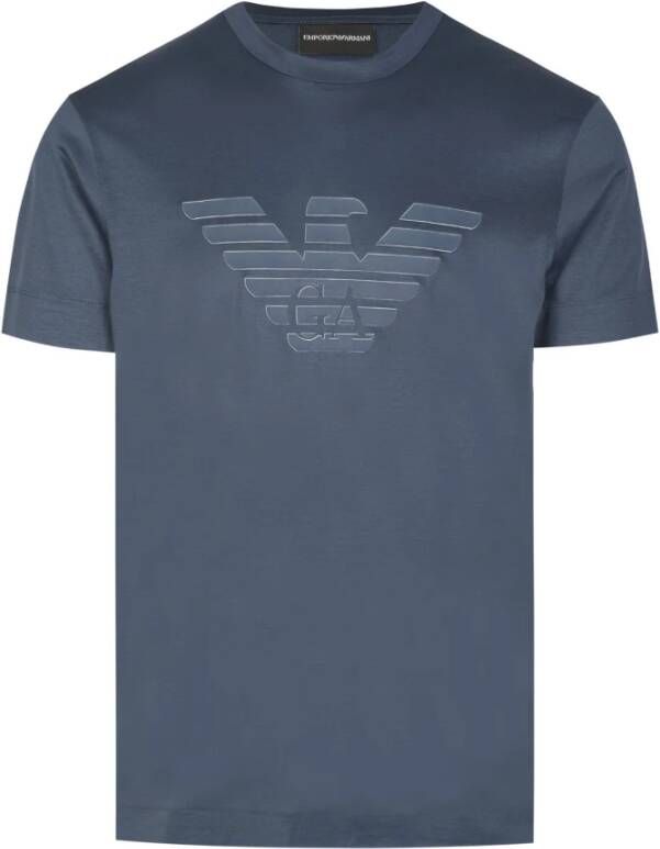Emporio Ar i T-shirt met korte mouwen en adelaarslogo