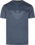 Emporio Ar i T-shirt met korte mouwen en adelaarslogo - Thumbnail 1