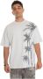 Emporio Ar i T-shirt met palmboomprint van katoen - Thumbnail 1