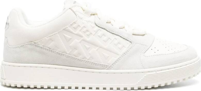 Emporio Armani Witte Casual Sneakers voor Mannen White Heren