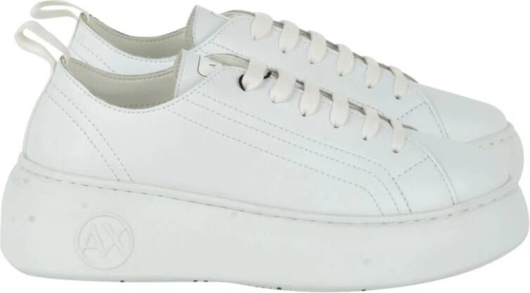 Armani Exchange Witte Sneakers voor Dames met Rubberen Zool Wit Dames - Foto 6