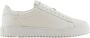 Emporio Ar i Witte Leren Lage Sneakers - Thumbnail 1