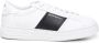 Emporio Armani Witte Leren Sneakers met Gestreept Detail White Heren - Thumbnail 1