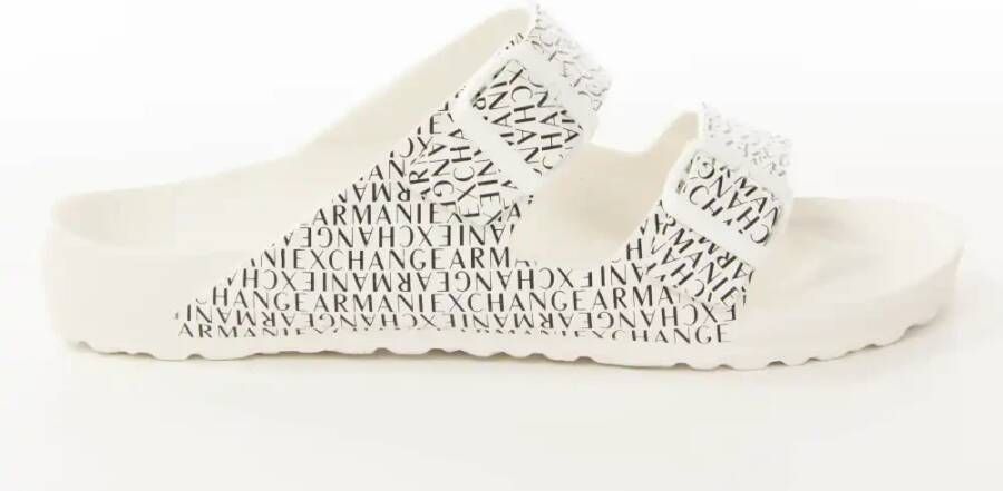 Emporio Armani Witte Logo Slippers voor Mannen - Foto 3