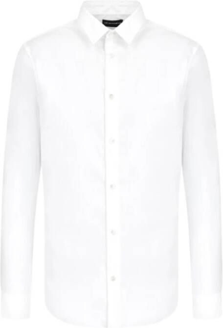 Emporio Ar i Witte Shirt met Iconische Adelaar Borduursel