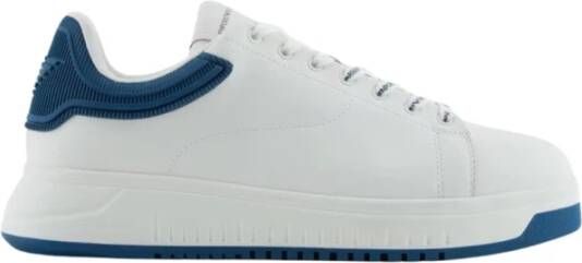 Emporio Ar i Witte Sneakers met Adelaardetail