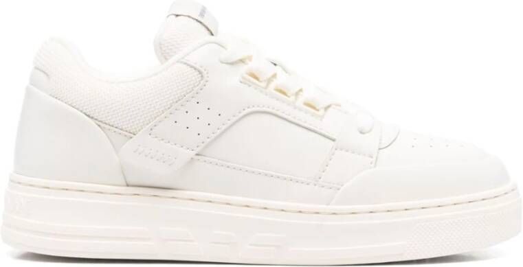 Emporio Ar i Witte Sneakers met Geperforeerde Neus