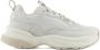 Emporio Ar i Witte Sneakers met Metalen Hiel Detail - Thumbnail 1