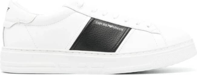 Emporio Armani Witte Sneakers Ss24 White Heren