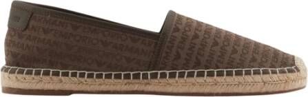 Emporio Ar i Zomer Espadrilles met Logo Patroon