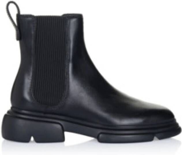 Emporio Armani Zwarte Dameslaarzen Weerbestendig en Stijlvol
