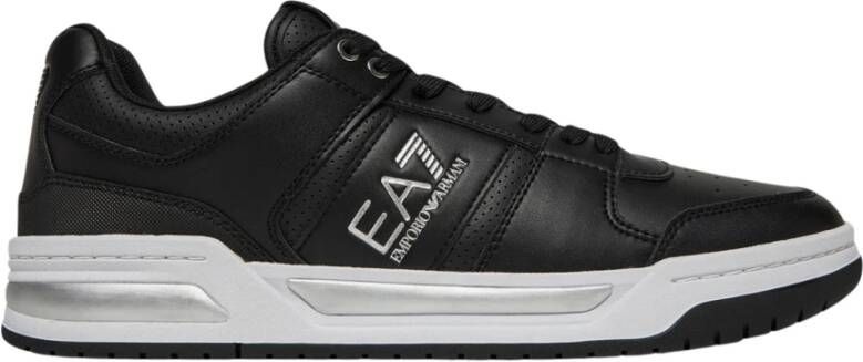 Emporio Ar i Zwarte Glanzende Sportsneakers