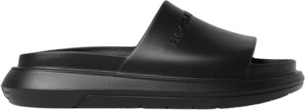 Emporio Armani Zwarte Herensandalen Stijlvol Comfort