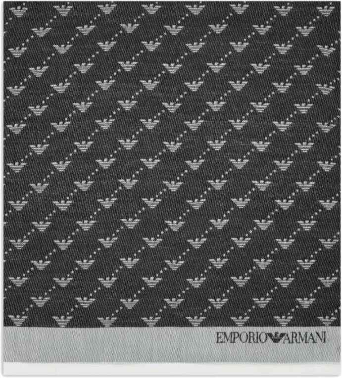 Emporio Ar i Zwarte Jacquard Adelaar Stola