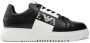 Emporio Armani Zwarte Leren Sneakers met Contrastlogo Black Heren - Thumbnail 1