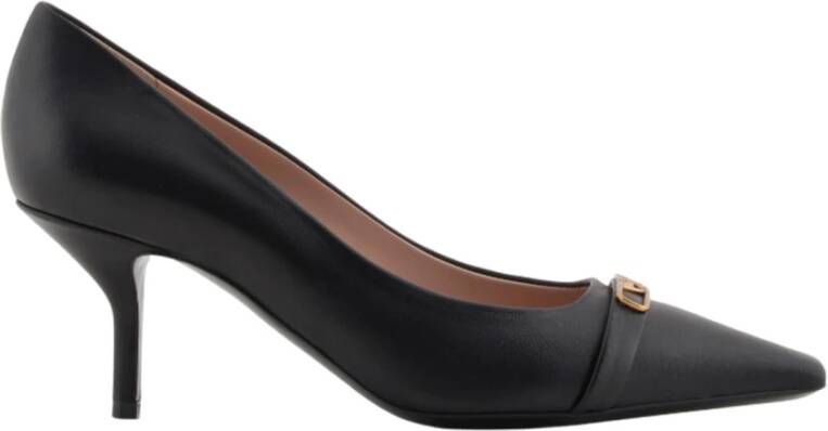 Emporio Ar i Zwarte platte schoenen met metalen logo