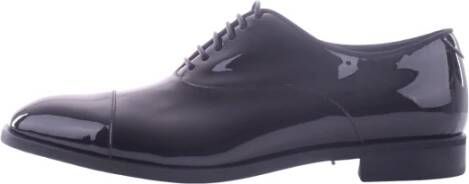 Emporio Armani Zwarte platte schoenen voor vrouwen Black Heren