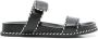 Emporio Ar i Zwarte Sandalen met Logodetail - Thumbnail 1