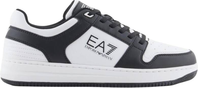 Emporio Armani Zwarte Sneakers EA7 Collectie Black Heren