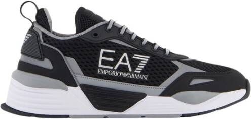 Emporio Ar i Zwarte Sneakers met Logo Detail