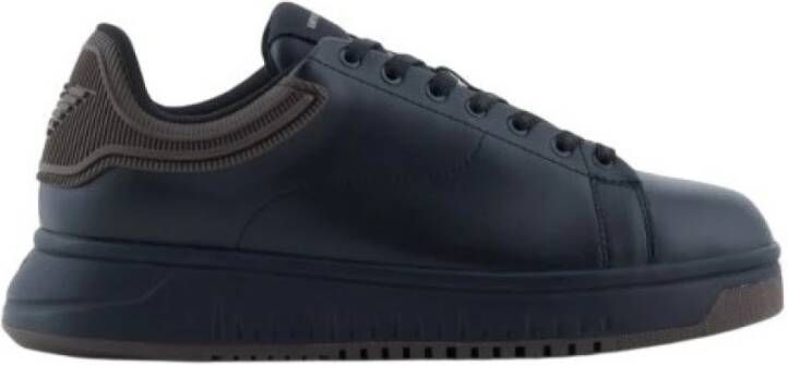 Emporio Ar i Zwarte Sneakers Regular Fit