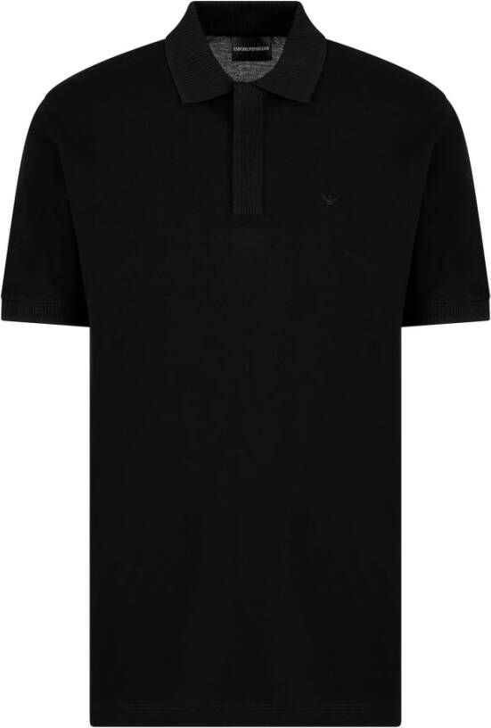 Emporio Ar i Zwarte T-shirts en Polo's met Adelaarborduursel
