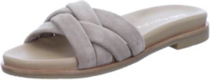 Emu Beige dames slide sandalen