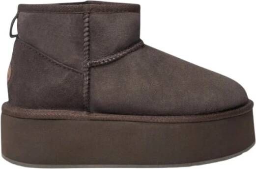 Emu Chocolade Winter Flatform Laarzen