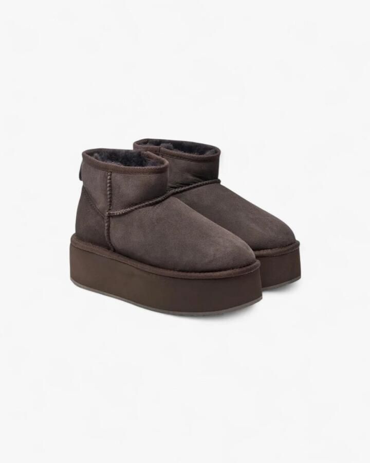Emu Chocolade Winter Flatform Laarzen