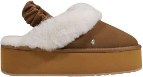 Emu Beige Instap leren schoenen met rubberen zool - Foto 2