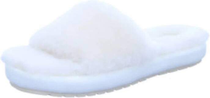 Emu Witte damesslide sandalen comfortstijl