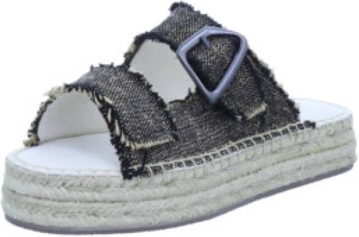 Emu Zwarte damesslide sandalen comfortstijl