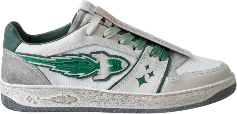 Enterprise Japan Casual Elegance Sneakers Wit Groen